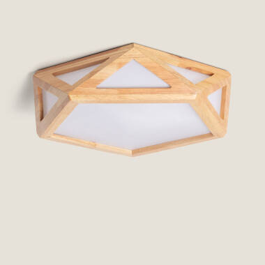 LED Plafondlamp van Hout Altigen 20W