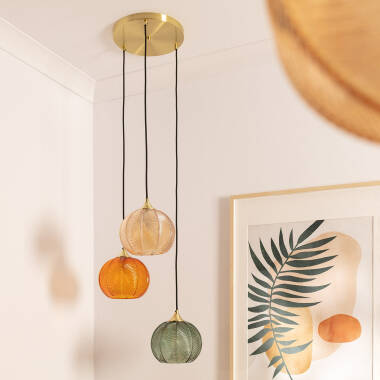Klimt Tri Glass Pendant Lamp
