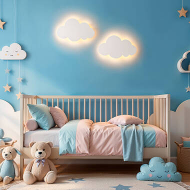 Bild von LED-Wandleuchte für Kinder 10W Cloudy