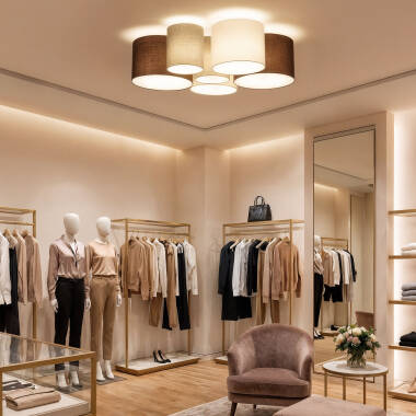 Image of Tallabo Cloth Ceiling Lamp