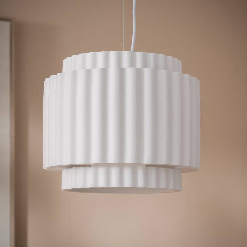 Image of Colum Plaster Double Pendant Lamp