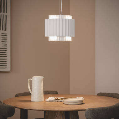 Image of Colum Plaster Double Pendant Lamp