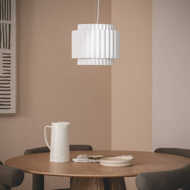 Image of Colum Plaster Double Pendant Lamp