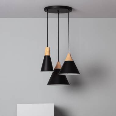 Dustin Metal & Wood Pendant Lamp