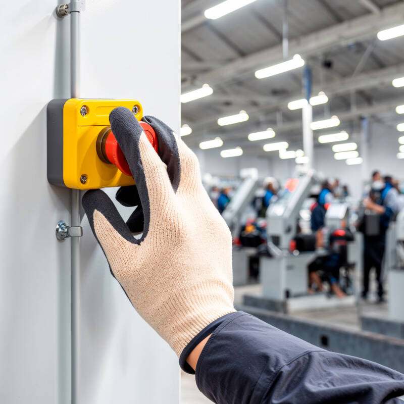 Bild von Aufputzdose mit Not-Aus-Taster MAXGE Ø40mm