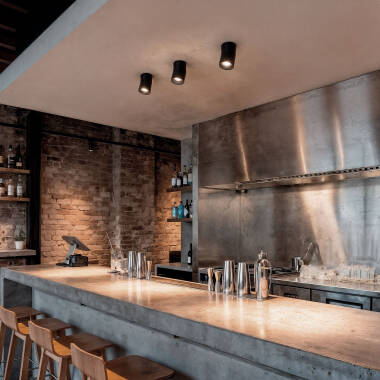 Obrázek Stropní LED Svítidlo 7W Hliníkové Kruhové New Onuba v Černé