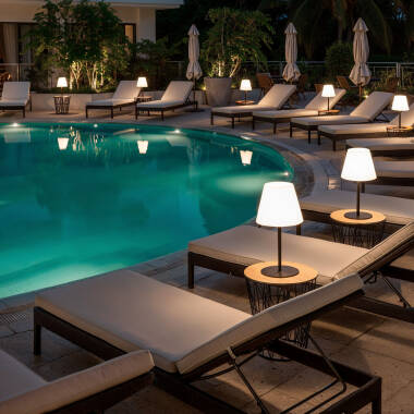 Bild von LED-Tischlampe Aussen aus Aluminium Solar Larso