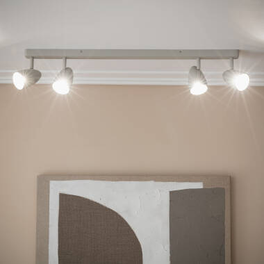 Image of Adrien Oblong 4 Spotlight Aluminium Wall Lamp