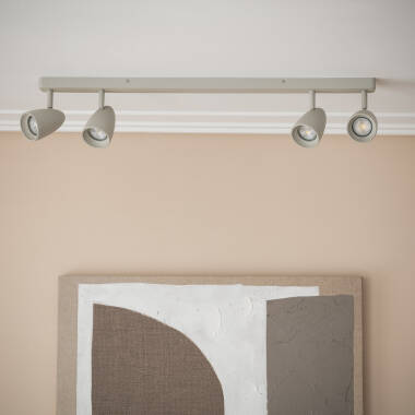 Image of Adrien Oblong 4 Spotlight Aluminium Wall Lamp