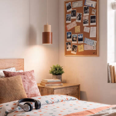 Image of Kidonge Aluminium & Wood Pendant Lamp