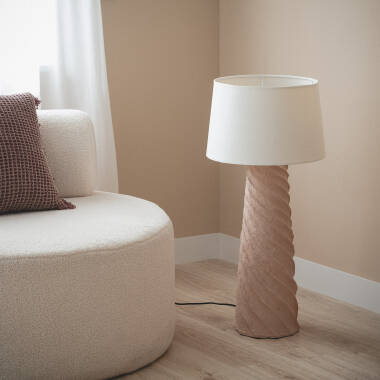 Afbeelding van Staande Lamp Papier Maché Metaal Stari