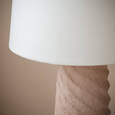 Afbeelding van Staande Lamp Papier Maché Metaal Stari