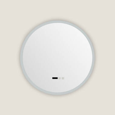 Specchio da Bagno con Luce LED e Antiappannamento Ø60 cm Palolem