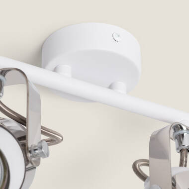 Bild von Deckenleuchte Ausrichtbar Aluminium 2 Strahler Weiss Sinner