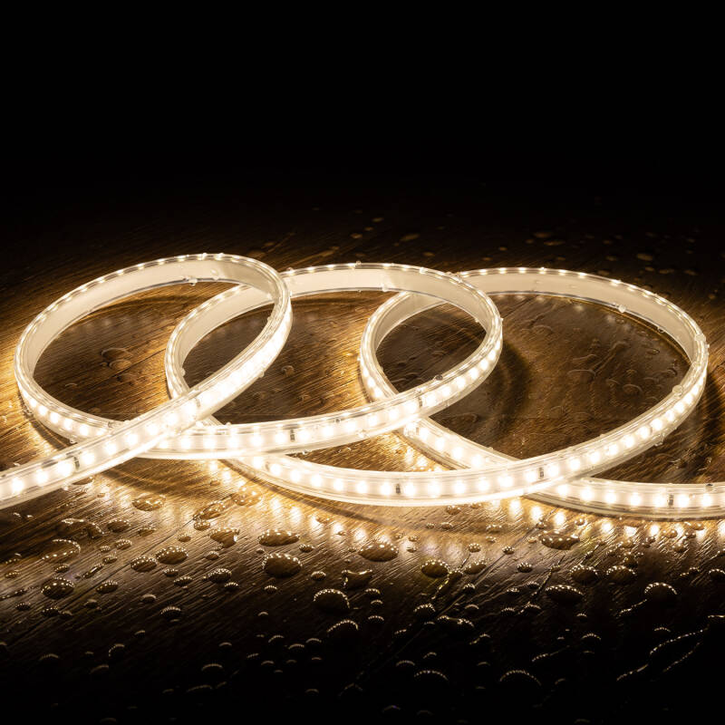 Afbeelding van Led Strip Dimbaar 220V SMD 120 LED/m 8.5W/m Breedte 12mm te knippen om de 20cm IP65 Op maat