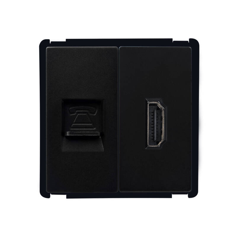 Image of HDMI + Phone Jack Module Modern 