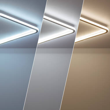 Image of Alharo Square 40W CCT Selectable LED Ceiling Light 610x610mm 