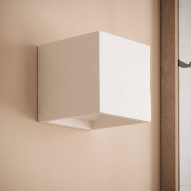 Aplique de Pared Yeso Iluminación Doble Cara Eros Blanco