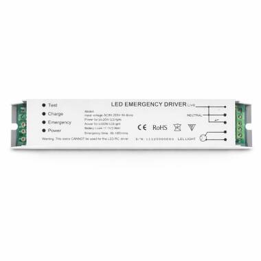 Driver de Secours pour Tubes et Réglettes LED jusqu'à 20W