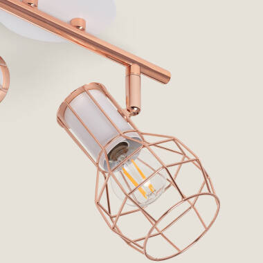 Image of Lada Aluminium Adjustable 2 Spotlight Ceiling Lamp