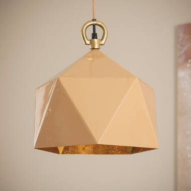 Bild von Pendelleuchte Metall Gold Elia