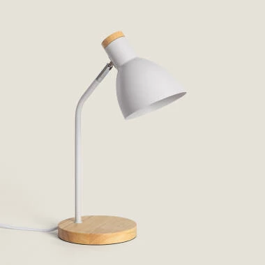 Lampe de Bureau Flex Aluminium et Bois Luxo