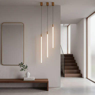 Image of Adaya 9W Height Adjustable Metal Linear LED Pendant Lamp 