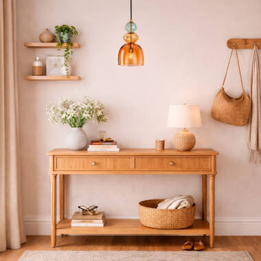 Image of Baudelaire Metal & Glass Pendant Lamp 