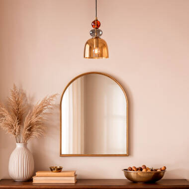 Image of Baudelaire Metal & Glass Pendant Lamp 