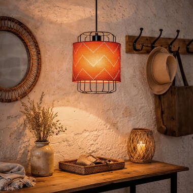 Image of Pointiza Fabric Pendant Lamp