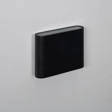 Applique Murale LED Extérieure Luming 6W Éclairage Double Face Carrée Noire