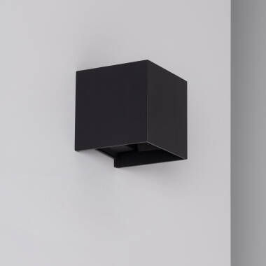 Kinkiet Zewnętrzny LED 6W z Aluminium Oświetlenie Dwustronne Czarny Eros