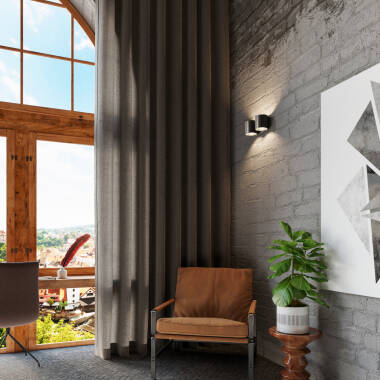 Image of Orbis 2 Spotlight Aluminium Wall Lamp SOLLUX