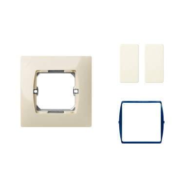 Kit Interruttore Semplice Commutatore Stretto Doppio SIMON 27