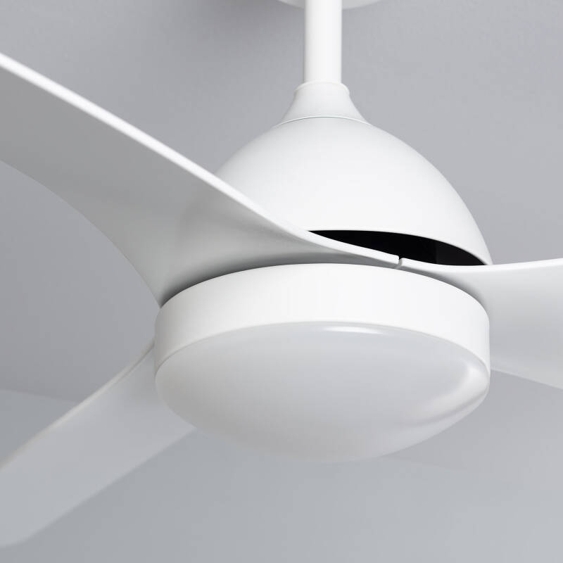 Immagine di Ventilatore LED da Soffitto Woolworth Bianco 127cm Motore DC
