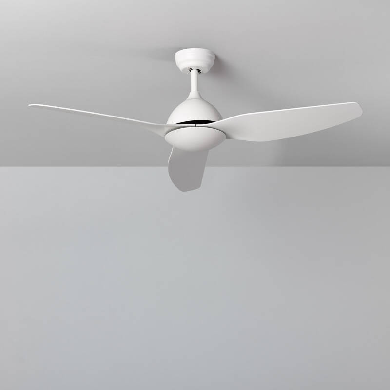 Immagine di Ventilatore da Soffitto Esterni Woolworth Bianco 127cm Motore DC