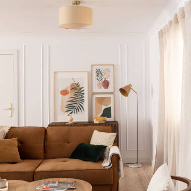 Afbeelding van Staande Lamp Aluminium en Marmer Vinci