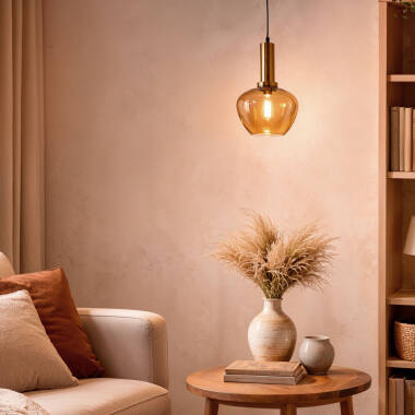 Image de Suspension Métal et Verre Daira