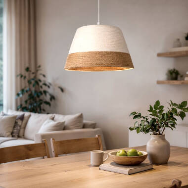 Lampada a Sospensione Fibre Naturali Begonia