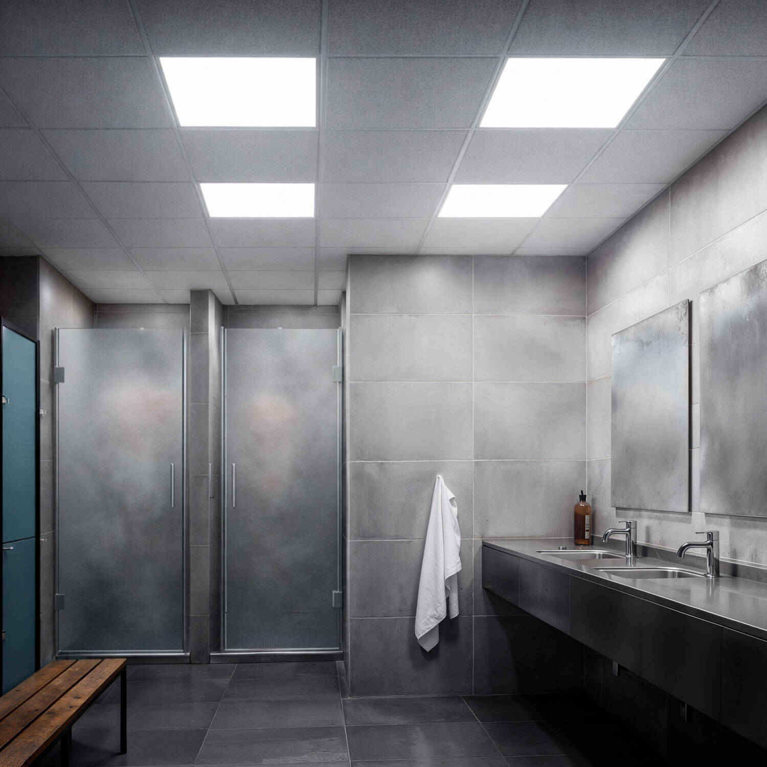 Panel LED 60x60cm 40W 4800lm IP65 Solid - neutralna biel - szczegoly