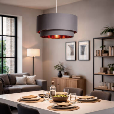 Bild von Pendelleuchte Stoff Bello Duo Reflejo