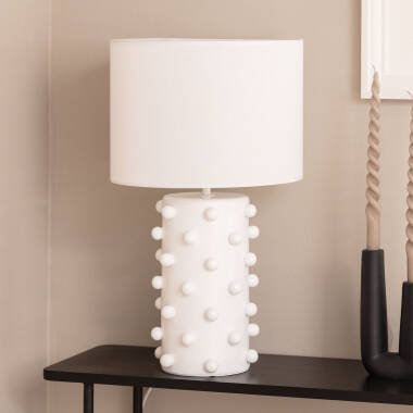 Stolní Lampa z Pryskyřice a Látky Bally