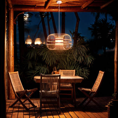 Afbeelding van Hanglamp Bamboe  Outdoor Ofelia 