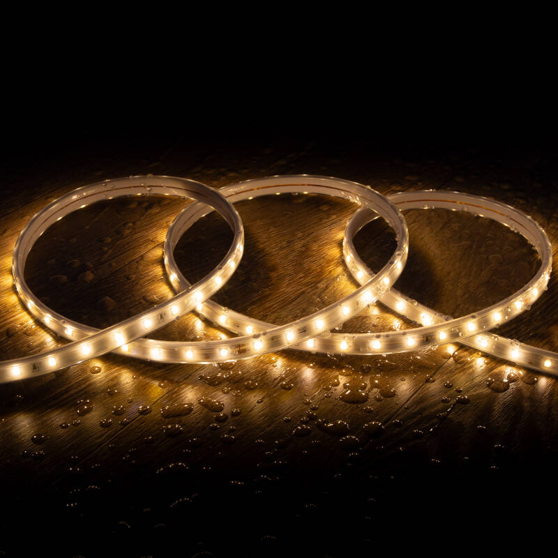 Image of 15m 24V DC Outdoor Solar LED Strip SMD2835 30LED/m 12mm Wide Cut at Every 100cm IP65