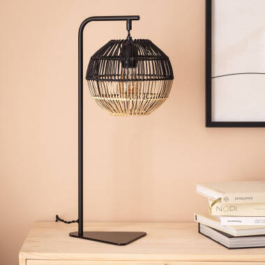 Tischlampe Rattan Kithnos