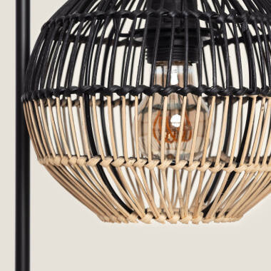 Bild von Tischlampe Rattan Kithnos