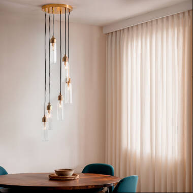 Iraide Metal & Glass Pendant Lamp