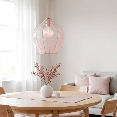 Image de Suspension Métal et Tissu Ø400 mm Yara