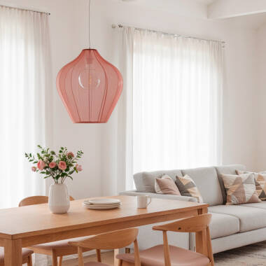 Image de Suspension Métal et Tissu Ø400 mm Yara