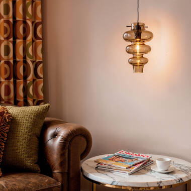 Bild von Pendelleuchte Glas Telder